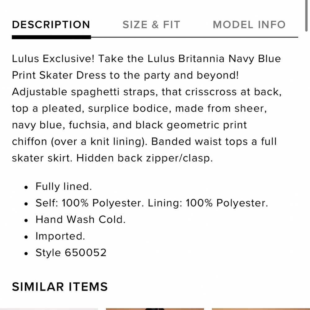 LULU’S Britannia twirly open back dress, M. - Picture 12 of 13